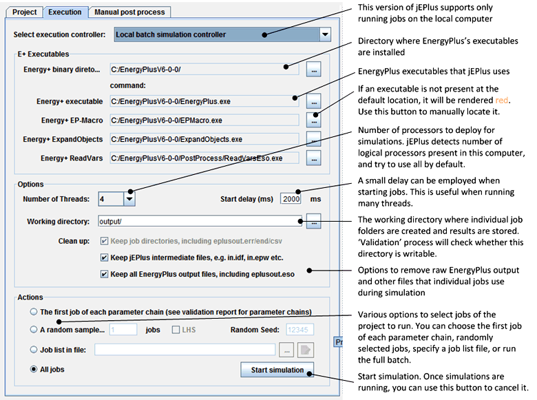 Figure 9: The Execution Tab