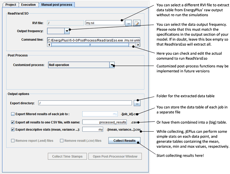 Figure 10: The Post-process Tab