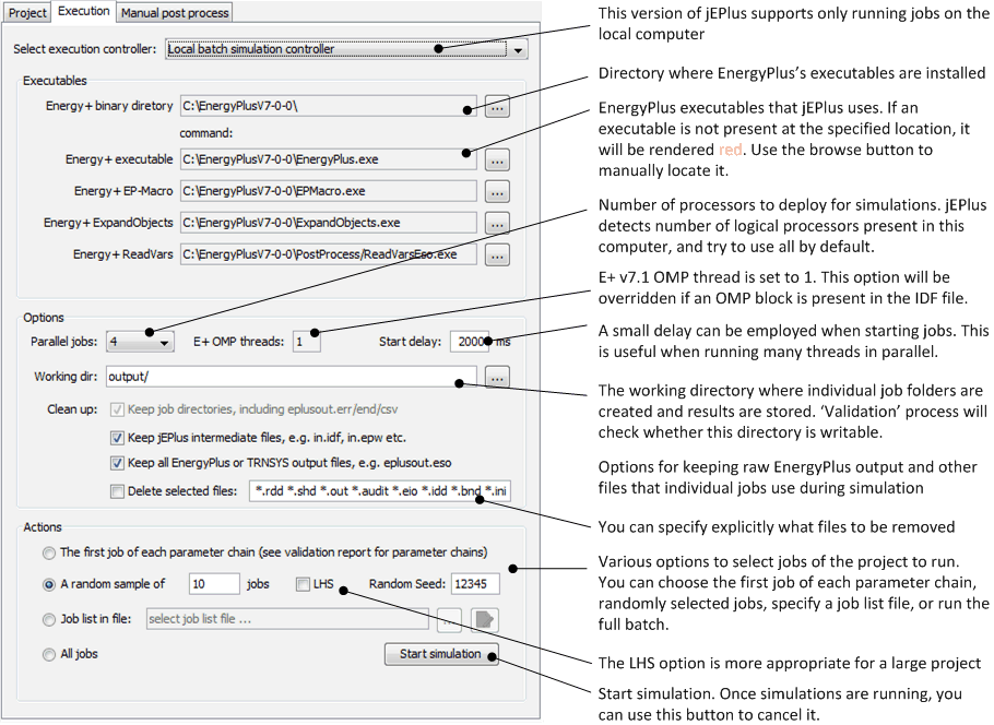 Figure 9: The Execution Tab